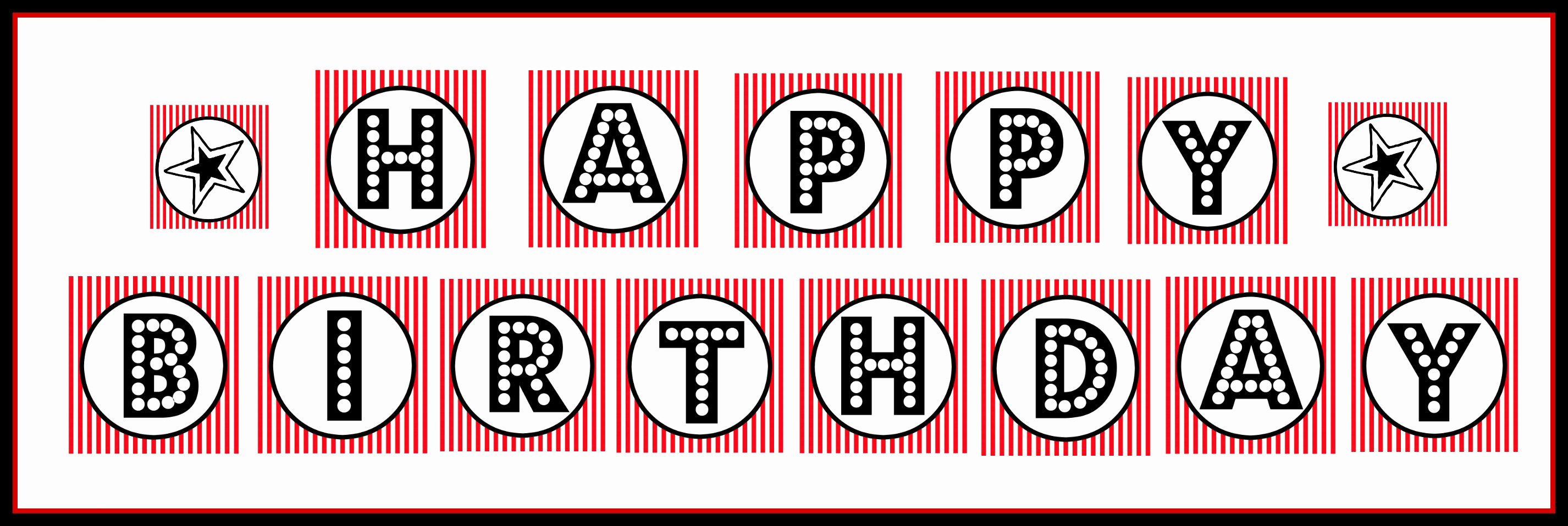 Printable Birthday Banner Template Awesome “happy Birthday” Banner – Free Printable Download