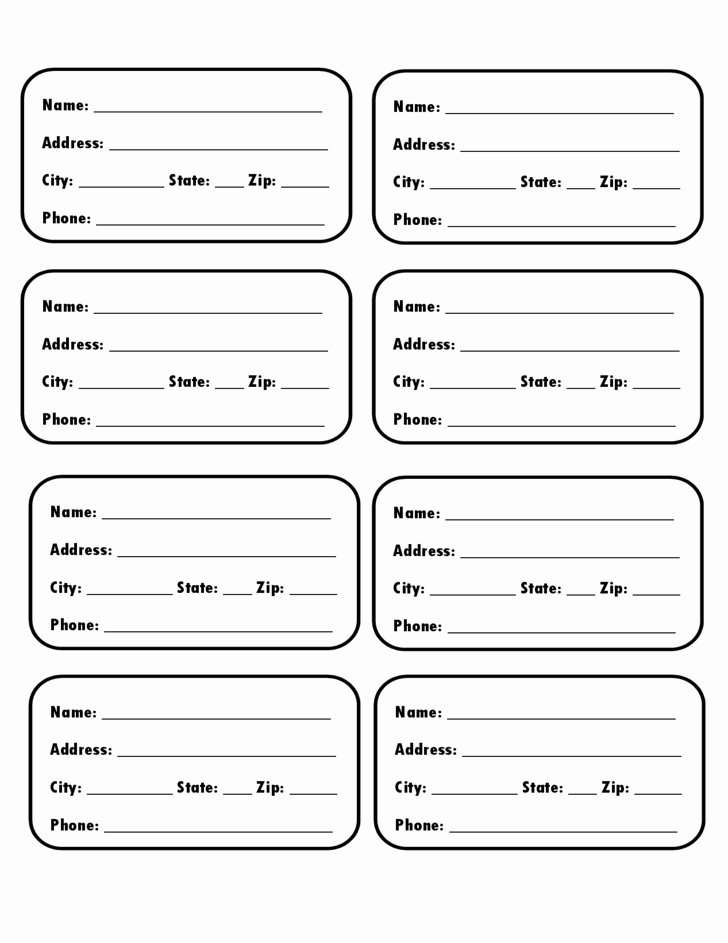 Printable Luggage Tags Template Unique Luggage Tag Template