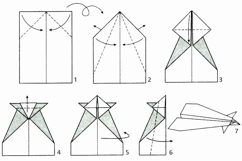 Printable Paper Airplane Template Unique Paper Airplane Pattern Paper Airplane Designs Simple Paper