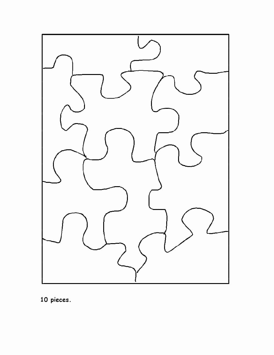 Printable Puzzle Pieces Template Beautiful 19 Printable Puzzle Piece Templates Template Lab