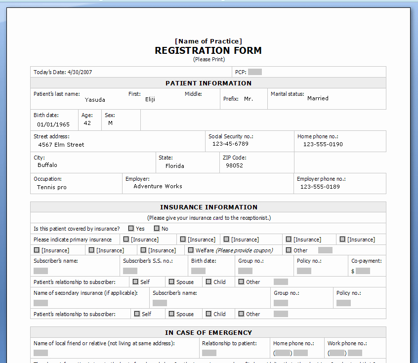 Printable Registration form Template Fresh Template Registration form Wordintable Registration