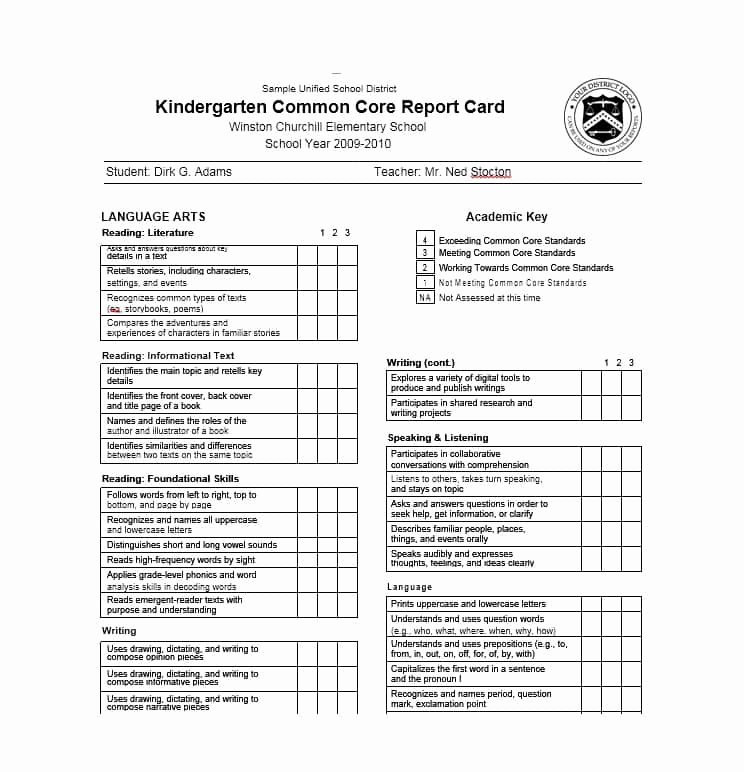 Printable Report Card Template Awesome 30 Real &amp; Fake Report Card Templates [homeschool High