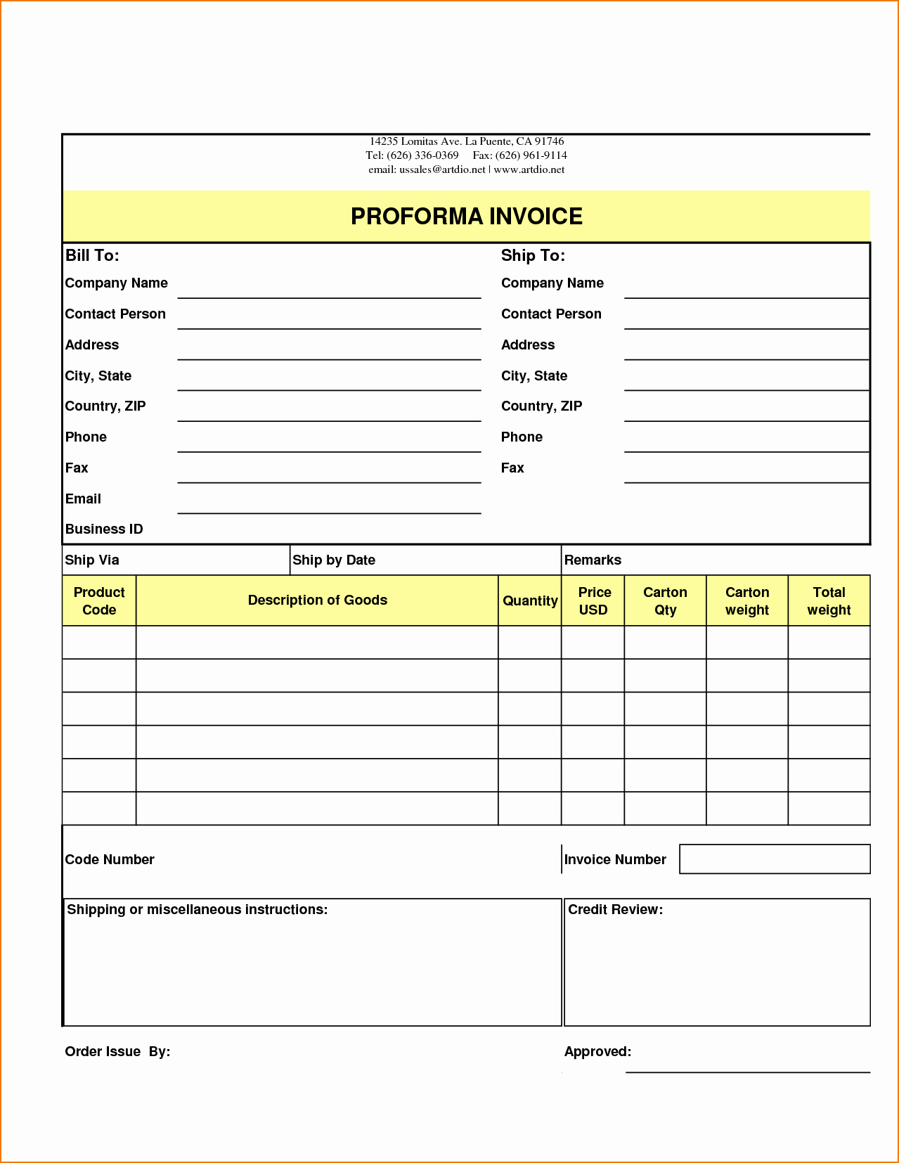 Product order form Template Beautiful 5 order form Template Excel