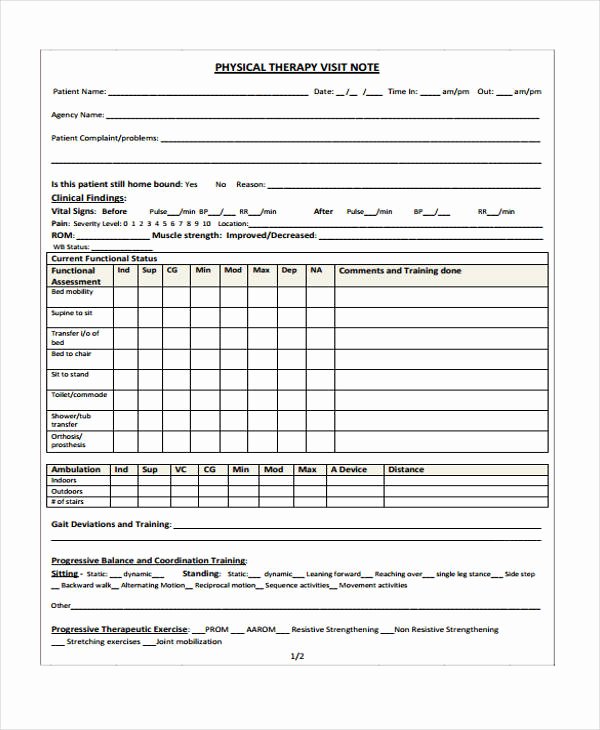 Progress Note Template Pdf Unique therapy Note Templates 6 Free Word Pdf format Download