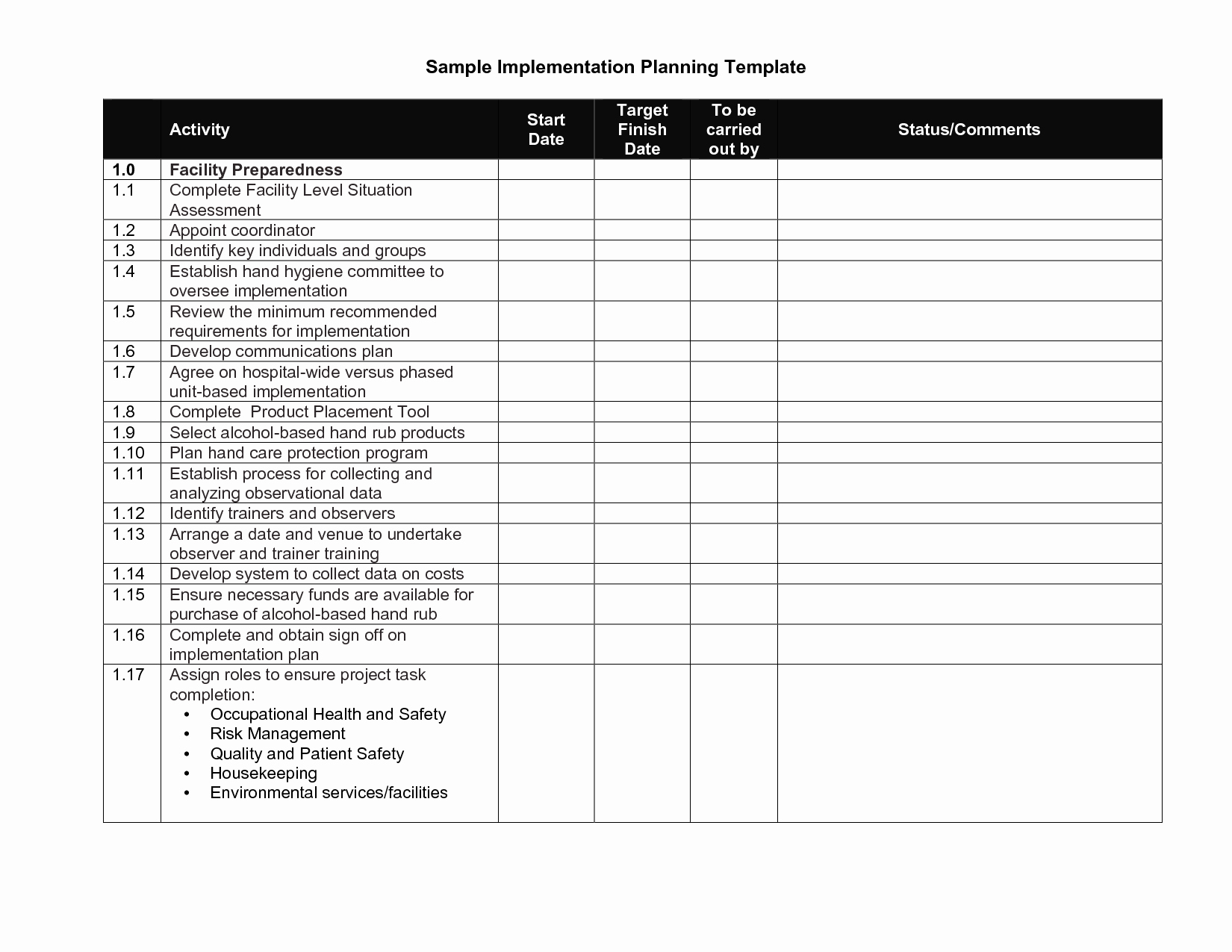 Project Implementation Plan Template Luxury Simple Implementation Plan Template 9 Reasons You Should
