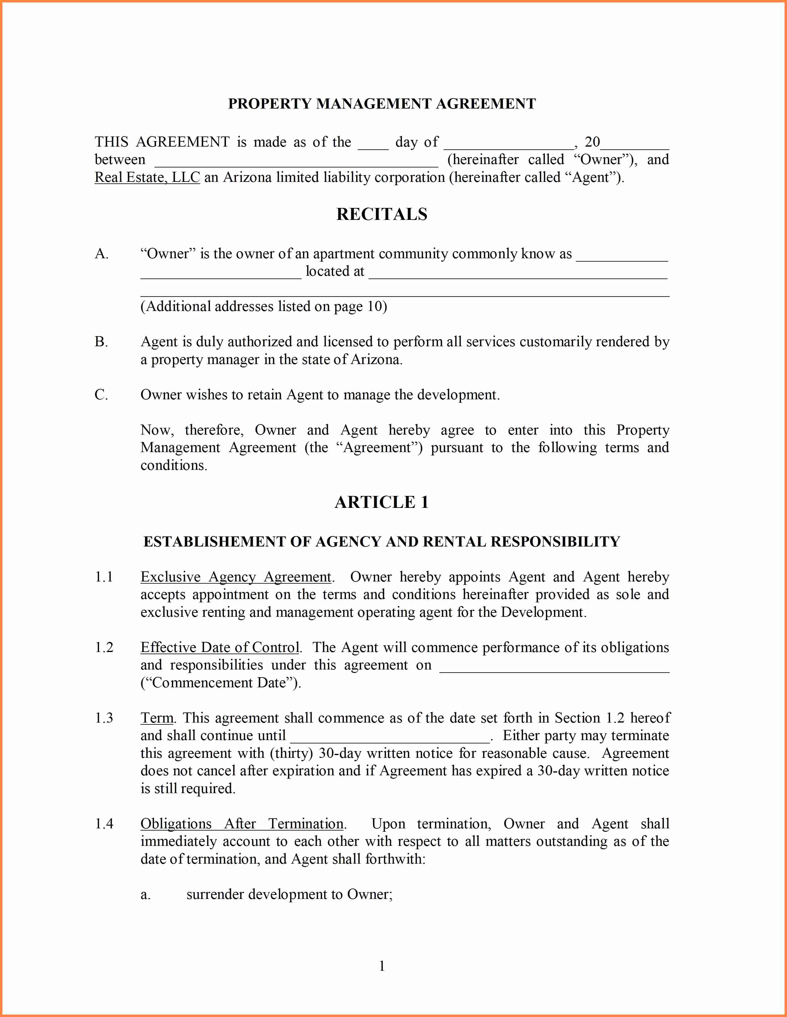 Project Management Contract Template Fresh 10 Construction Project Management Agreement Template