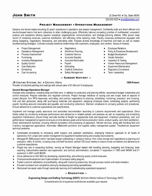 Project Manager Resume Template Fresh Here to Download This Project Manager Resume