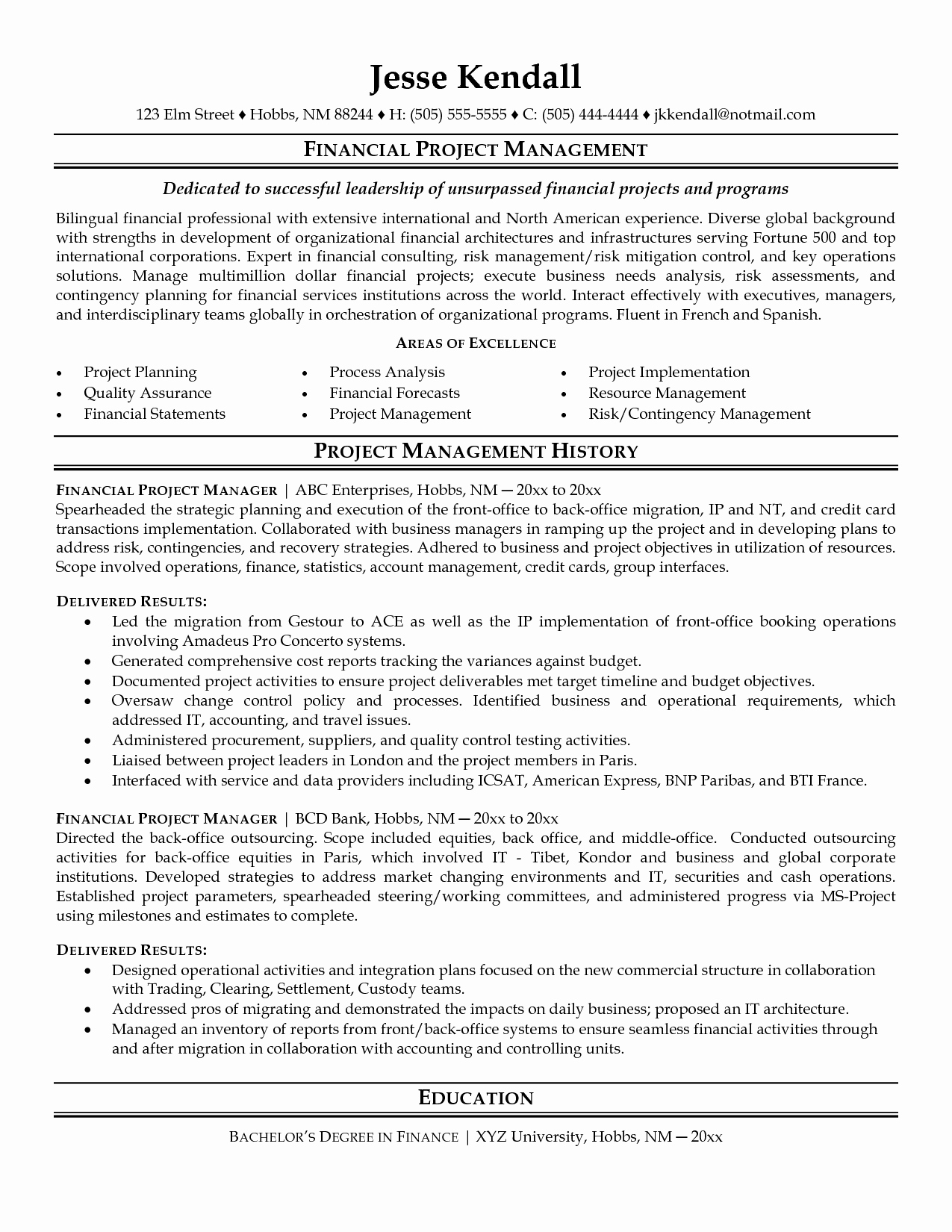 Project Manager Resume Template Lovely Project Coordinator Resume Sample