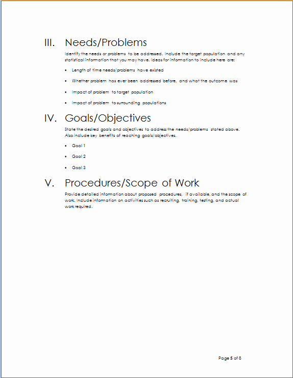 Project Outline Template Word Beautiful Project Outline Template