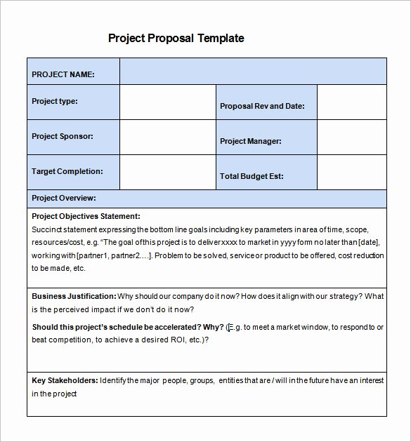 Project Outline Template Word Fresh 46 Project Proposal Templates Doc Pdf