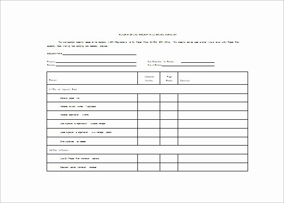 Project Outline Template Word Fresh Sample Project Plan Template 11 Free Excel Pdf