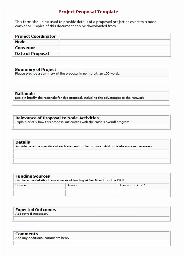 Project Proposal Template Doc New 17 Sample Project Proposal Templates for Free Download