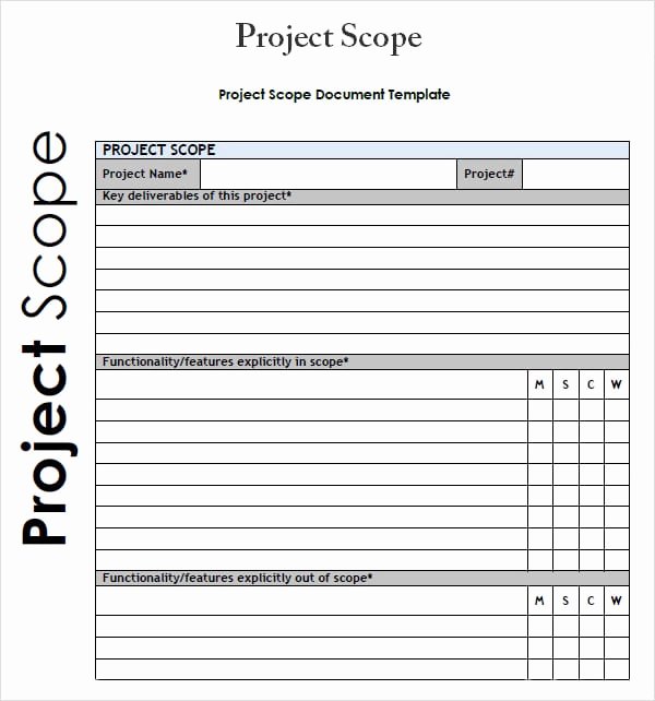 Project Scope Statement Template Inspirational 3 Free Project Scope Statement Templates Word Excel