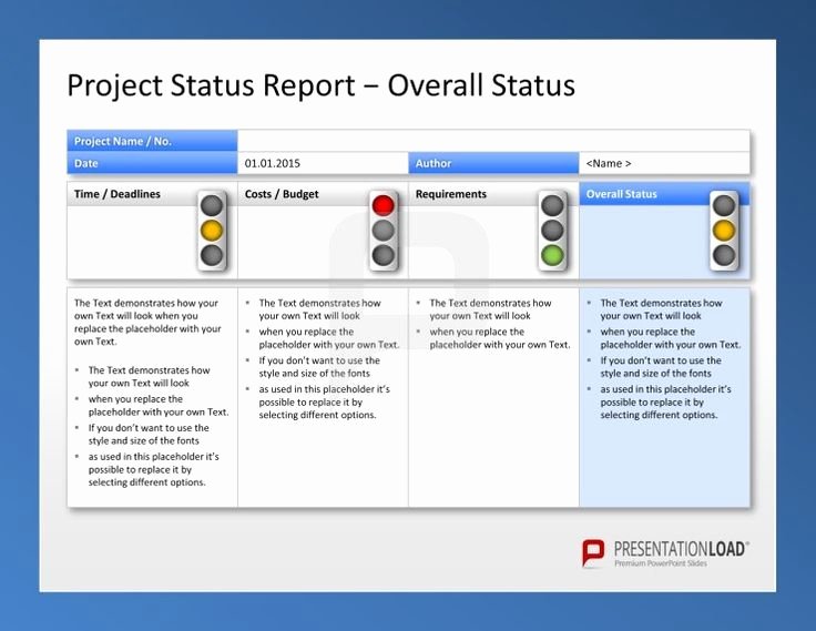 Project Status Report Template New Create Weekly Project Status Report Template Excel