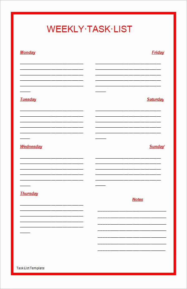 Project Task List Template Elegant Task List Templates 12 Download Documents In Pdf Word