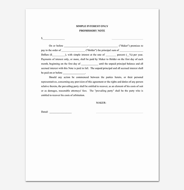Promissory Note Template California Awesome Promissory Note Template 20 Free for Word Pdf