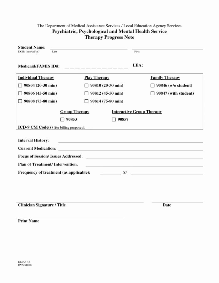Psychotherapy Progress Note Template Elegant Discharge Summary Template Mental Health Templates