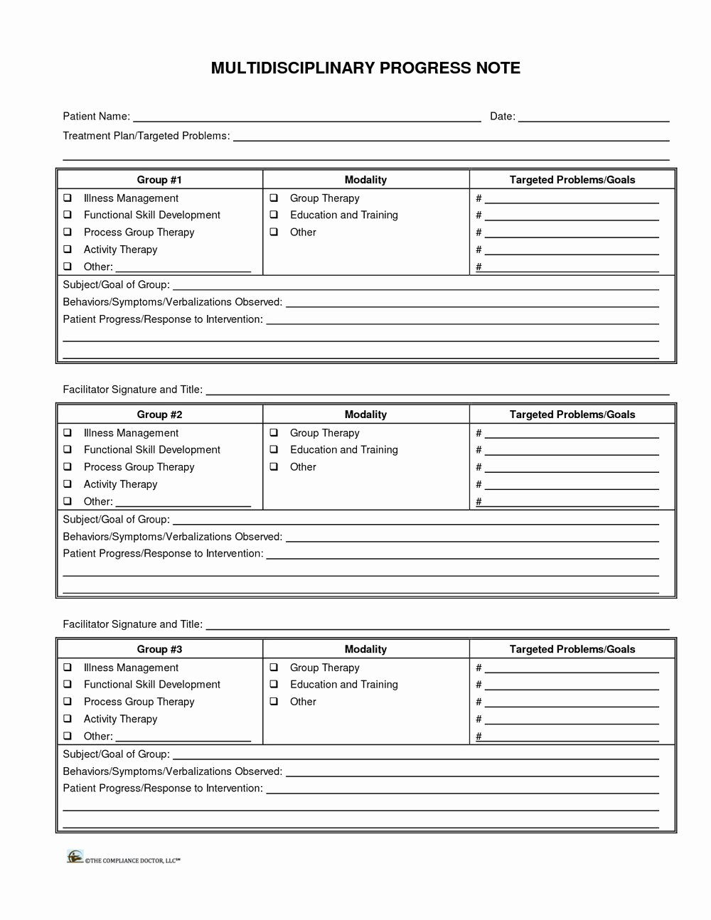 Psychotherapy Progress Notes Template Beautiful Group therapy Progress Note Template Templates