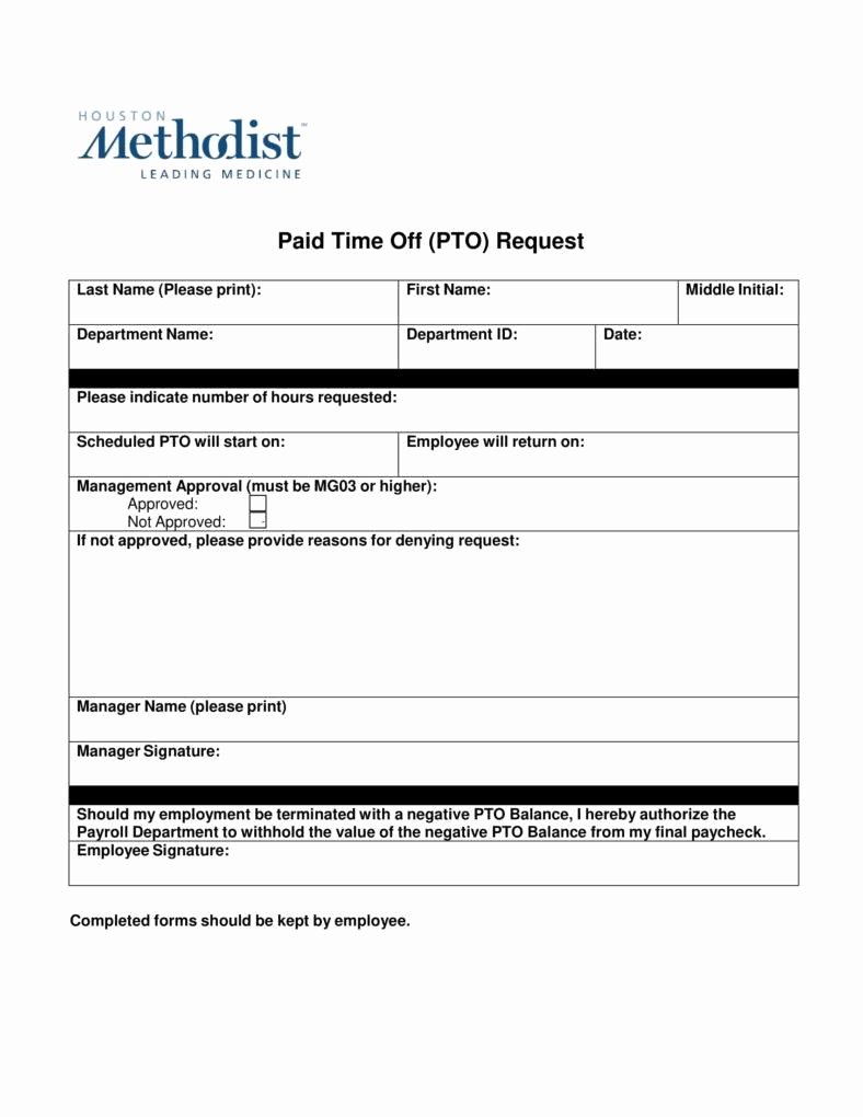 Pto Request form Template Beautiful 9 Pto Request form Templates Pdf