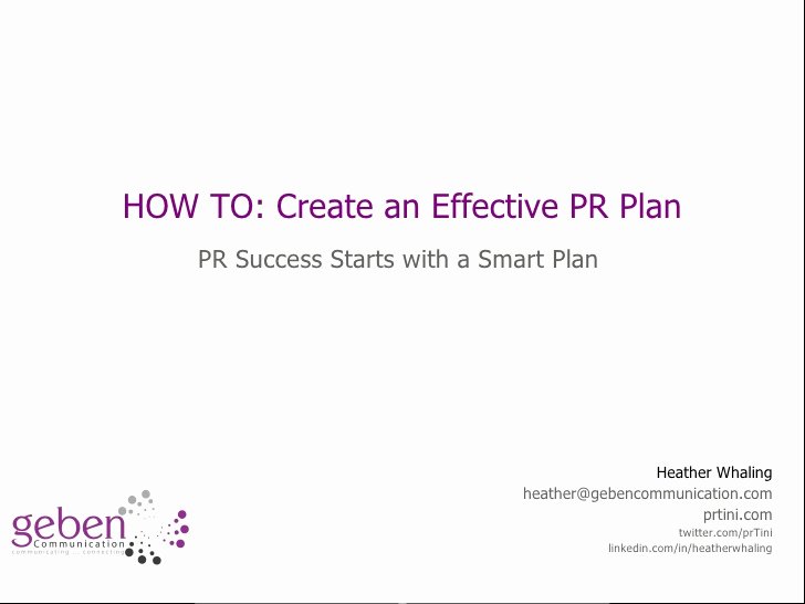 Public Relations Proposal Template Best Of How to Start Creating A Pr Plan