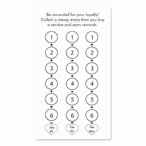 Punch Card Template Word Luxury Free Loyalty Stamp Card Template Free Printable Loyalty