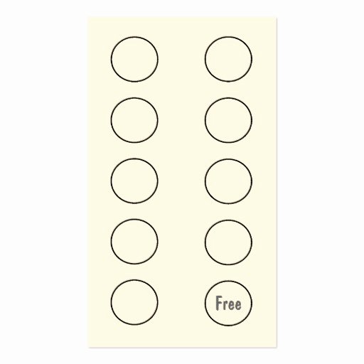 Punch Cards Template Free Fresh Punch Card Template