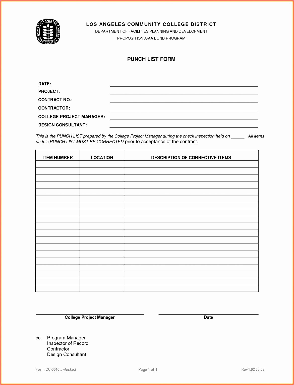 Punch List Template Excel Beautiful 6 Construction Punch List Template Excel Exceltemplates