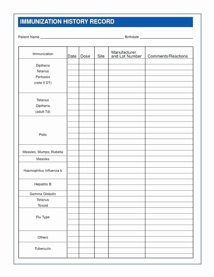 Puppy Shot Record Template Inspirational Vaccination Record form Template Inspirational