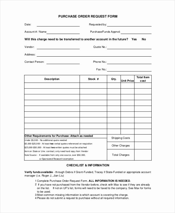 Purchase Request form Template Unique Purchase order Template 14 Free Word Excel Pdf