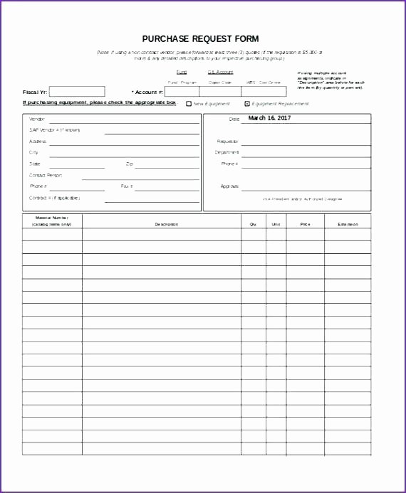 purchase order requisition template