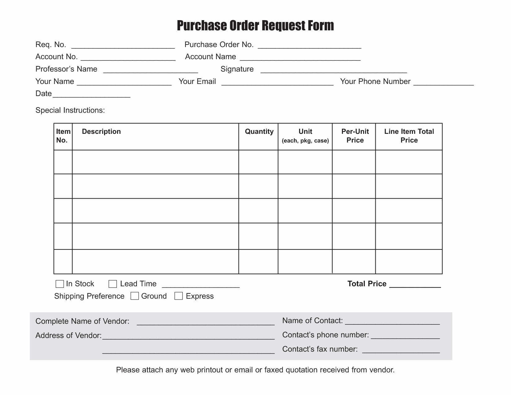 Purchase Requisition form Template Inspirational Best S Of Purchase Request form Template Excel