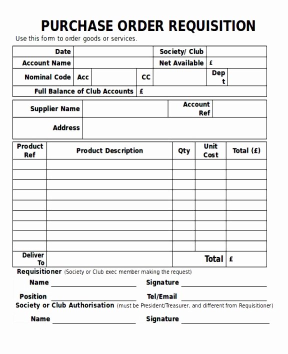 Purchase Requisition forms Template Best Of 9 Purchase order Requisition Template Hraip