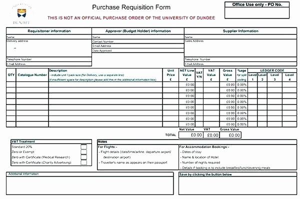 Purchase Requisition forms Template Elegant Free Purchase order Templates In Word Excel Template formal