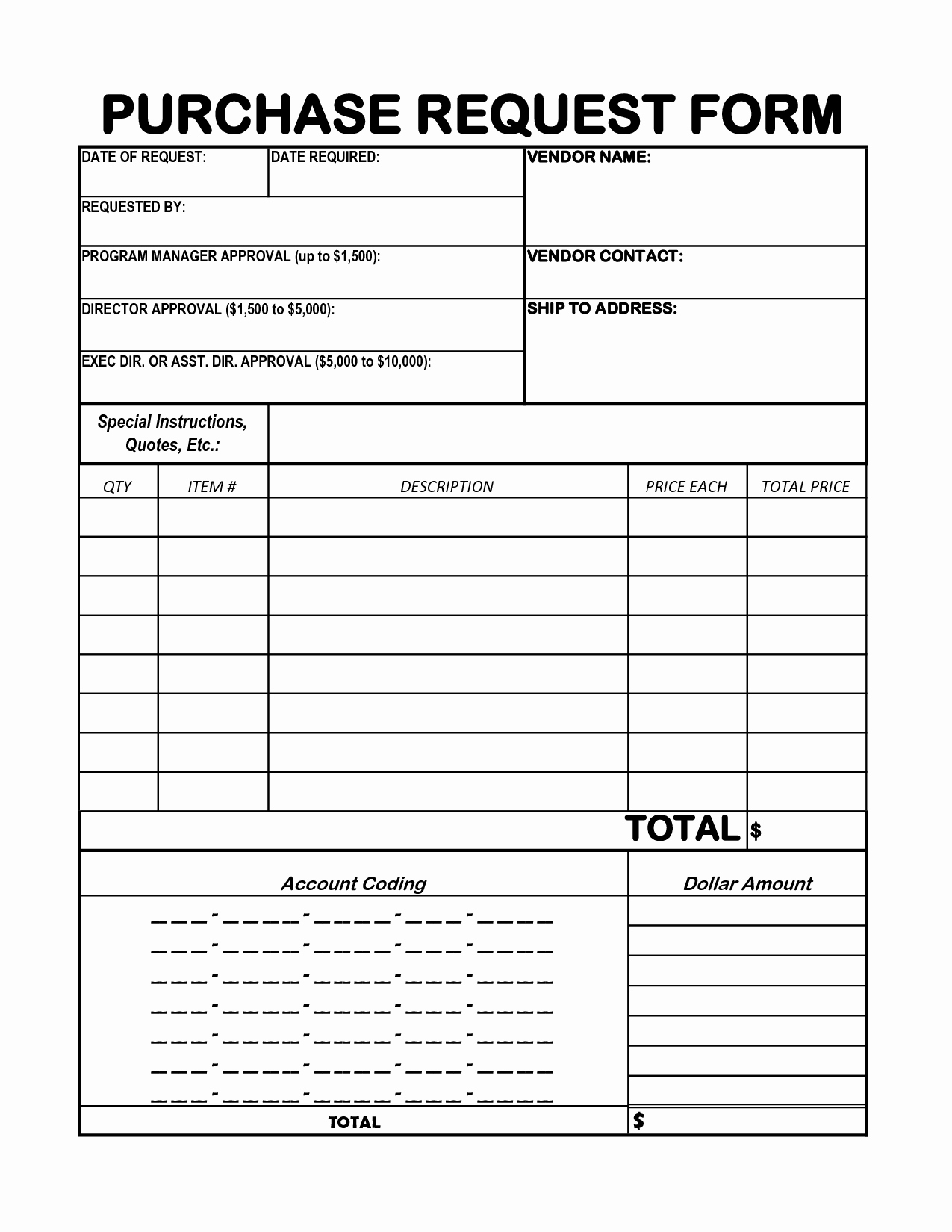 Purchase Requisition forms Template Lovely 6 Best S Of Excel Purchase Requisition form Template