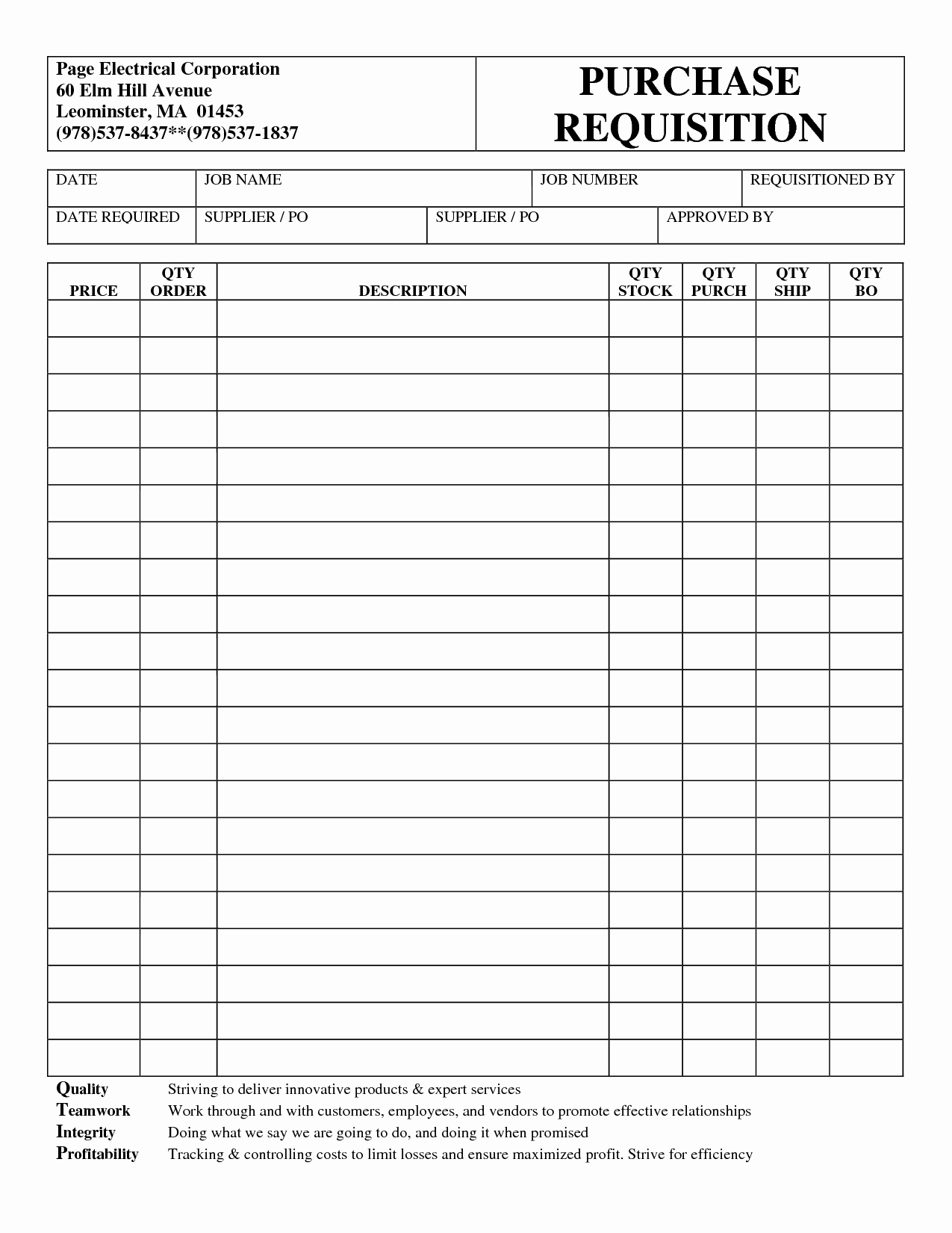 Purchase Requisition forms Template Lovely Best S Of Purchase Request form Template Excel
