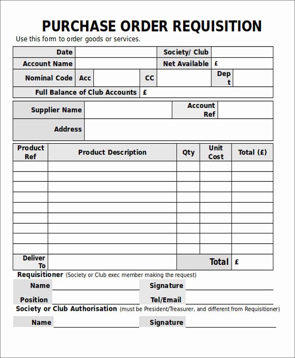 Purchasing Request form Template Awesome 22 Requisition form Samples