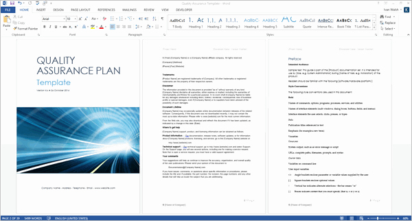 Quality assurance Plans Template Inspirational Quality assurance Plan Template Ms Word 7 Excel