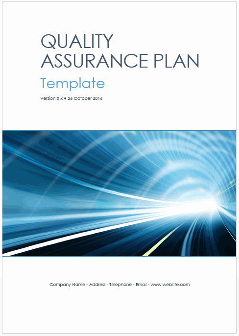 Quality assurance Program Template Lovely Quality assurance Plan Templates Ms Word Excel