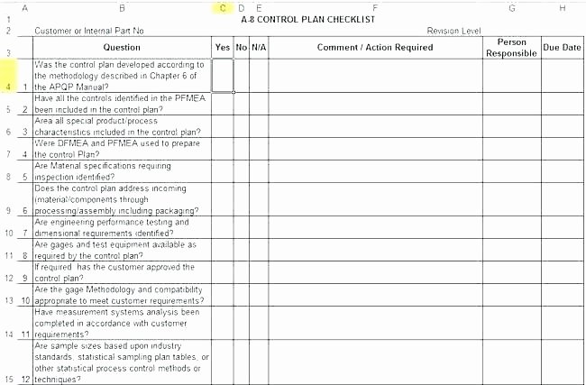 Quality assurance Template Excel Elegant Supplier Audit Checklist Template Process Manufacturing