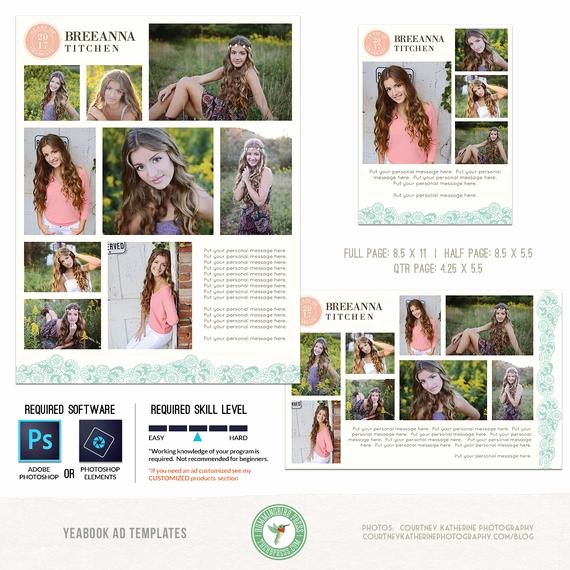 Quarter Page Ad Template Best Of Yearbook Ad Templates Senior Ad Graduation Ad High School