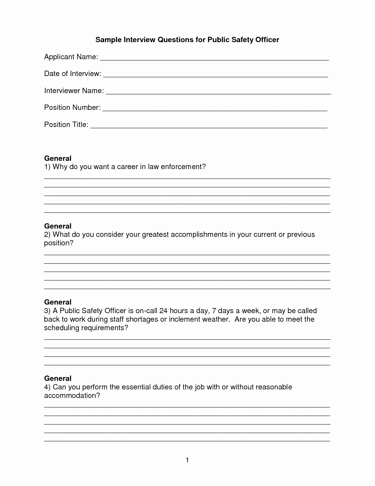 Questions and Answers Template Lovely Best S Of Sample Interview form Sample Client