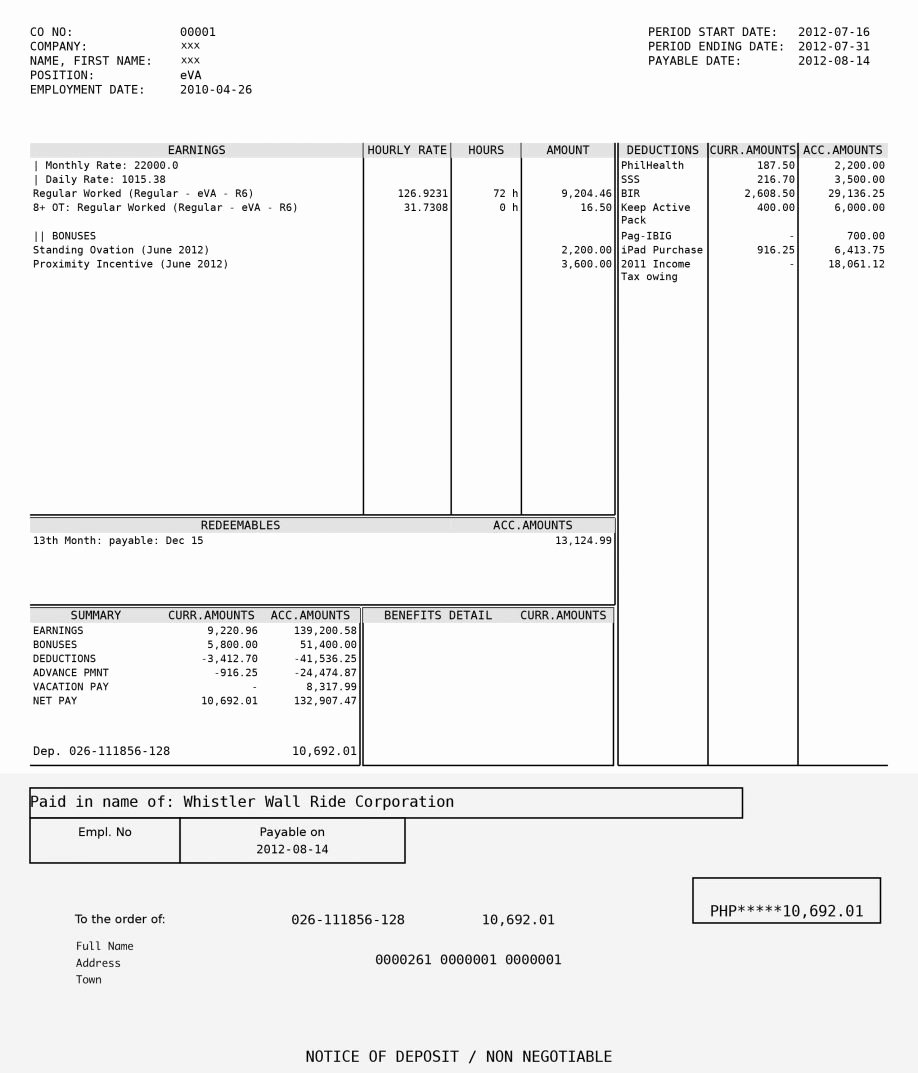 Quickbooks Check Template Word Inspirational Pay Stub format Letter Examples Adp Example Usps Blank