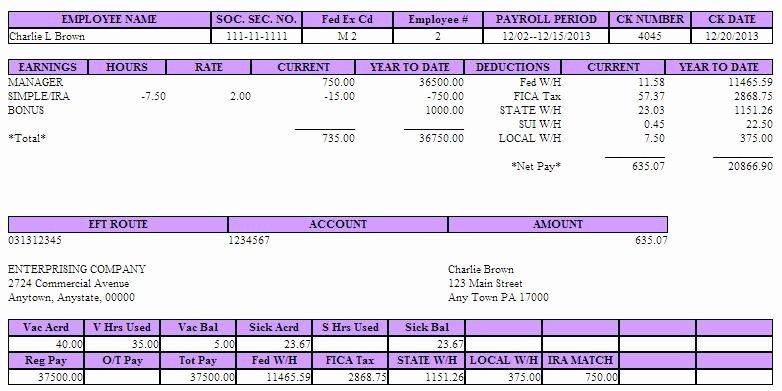 Quickbooks Check Template Word Lovely Quickbooks Pay Stub Template