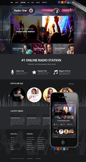 Radio Station Website Template Unique Dj Music Bootstrap Template Id From Bootstrap