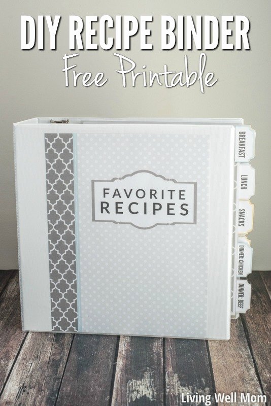 Recipe Book Cover Template New Diy Recipe Binder with Free Printable Downloads
