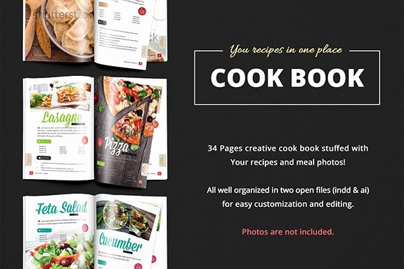 Recipe Book Template Pages Beautiful Cook Book Recipes Vol 1 Magazine Templates Creative