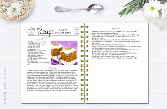 Recipe Book Template Pages Beautiful Editable Recipe Pages Cook Book Binder Template Recipe