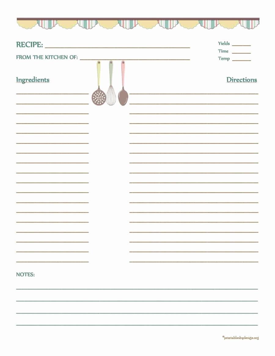 Recipe Template for Pages Luxury 44 Perfect Cookbook Templates [ Recipe Book &amp; Recipe Cards]