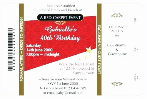 Red Carpet Invitation Template Fresh Free Red Carpet event Invitation Templates Magnificent