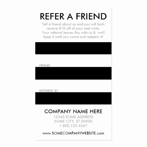 Referral Card Template Free Fresh 27 Of Customer Referral Cards Template